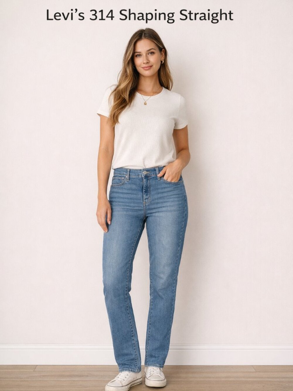 Levi’s 314 Shaping Straight Jeans Women’s 36x30 Blue Stretch Denim Mid Rise